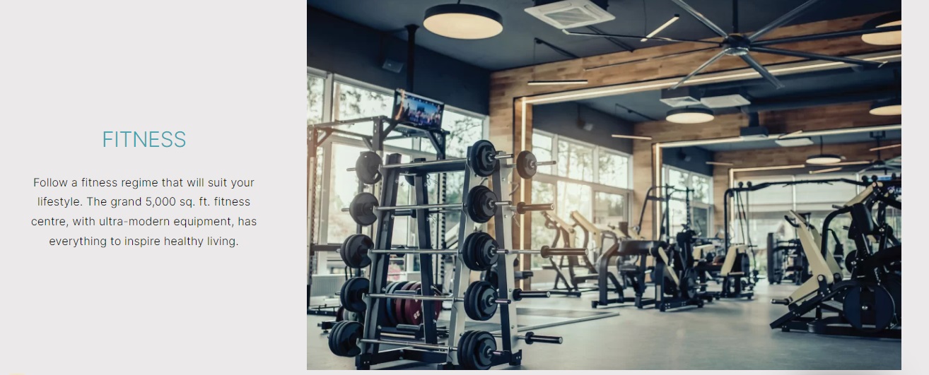 Fitness centre at Marina One Kochi